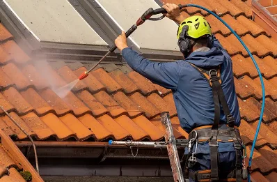 Démoussage et hydrofuge de toiture à Bezolles